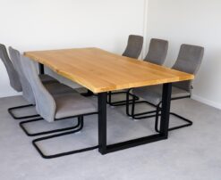 Alternative view of Massivholztisch Eiche "U-Gestell"