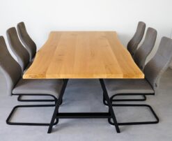 Alternative view of Massivholztisch Eiche "A-Gestell"